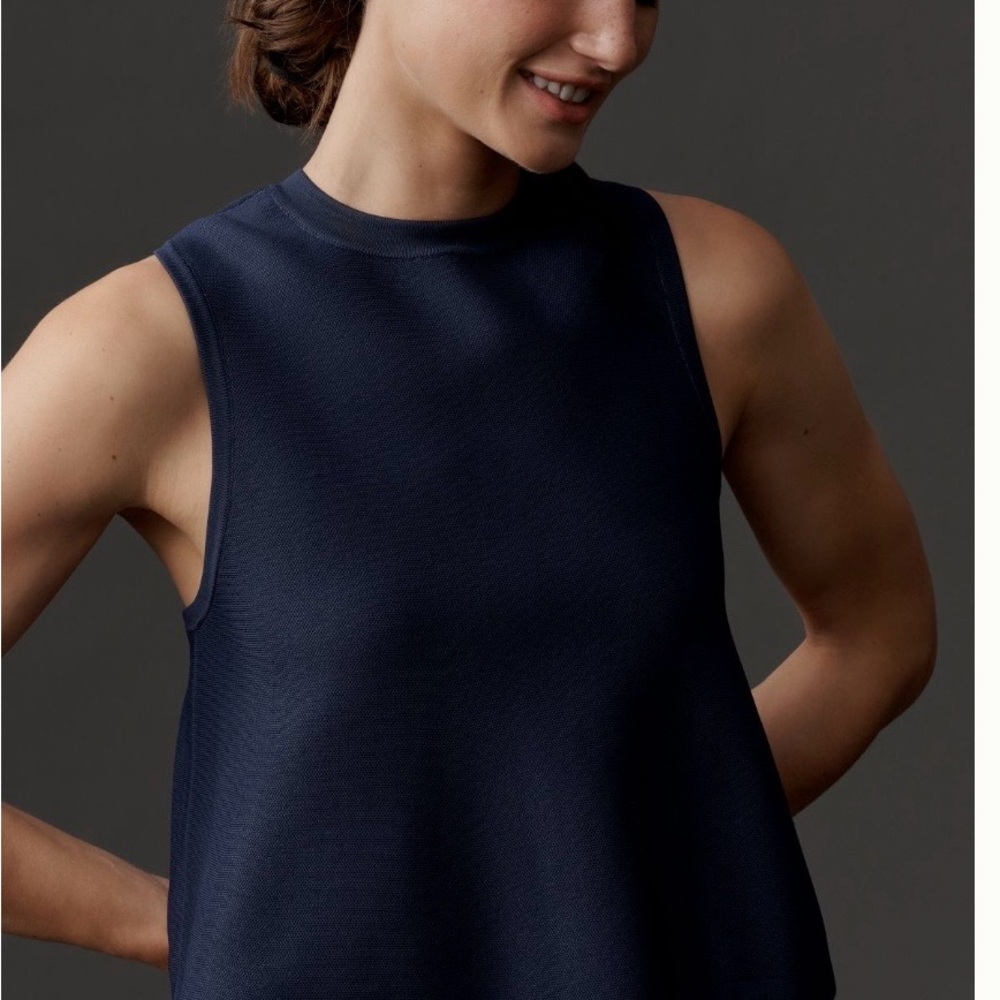 Maeve Navy Sleeveless Women's Top